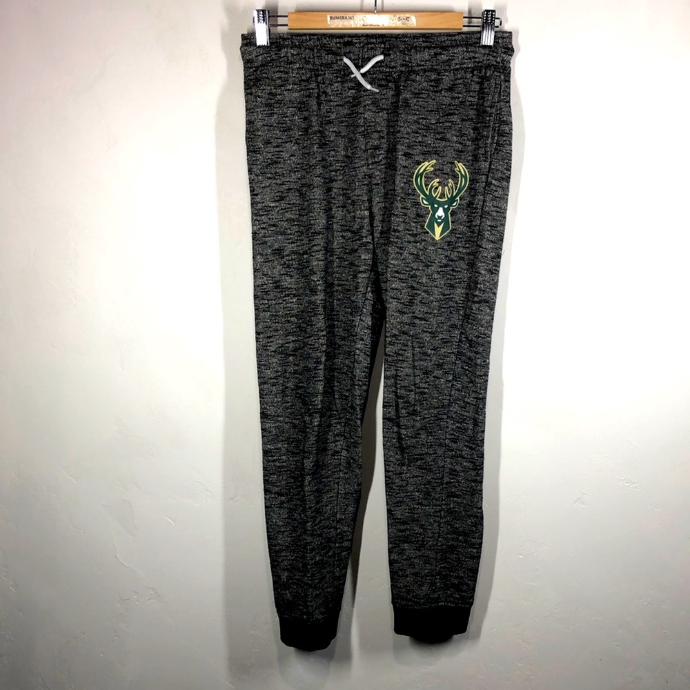NBA Milwaukee Bucks gray joggers sweatpants xl